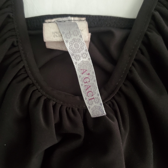 Agaci black rushed dress size S - Picture 3 of 7